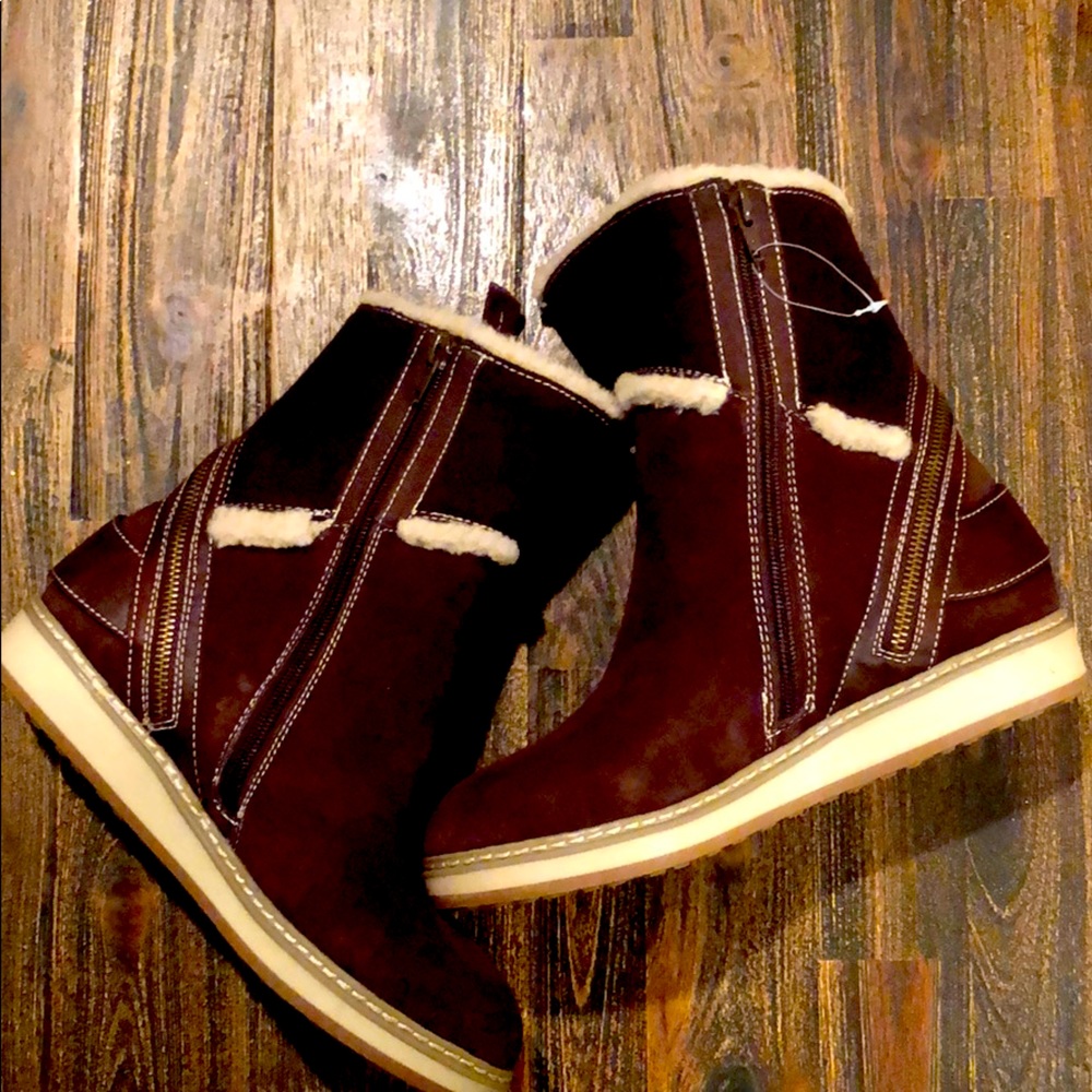White Mountain Teague Brown/Suede Winter Boots